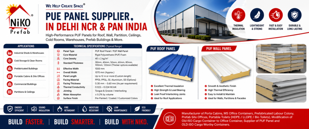 PUF Panel Supplier in Delhi NCR